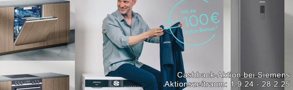 Cashback-Aktion bei Siemens