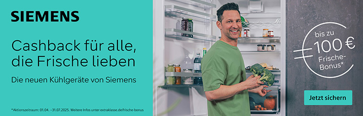 Siemens Cashback Frischebonus