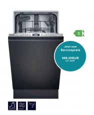 Siemens vollintegrierter Geschirrspüler 45 cm - SR63EX25KE, WiFi, infoLight