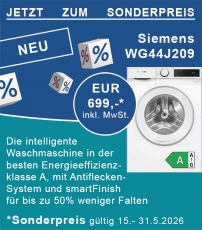 Siemens Waschmaschine Frontlader WG44J209