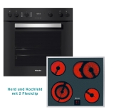 Miele Einbau Herdset H 2459 E Active mit Elektrokochfeld KM 6003 LPT